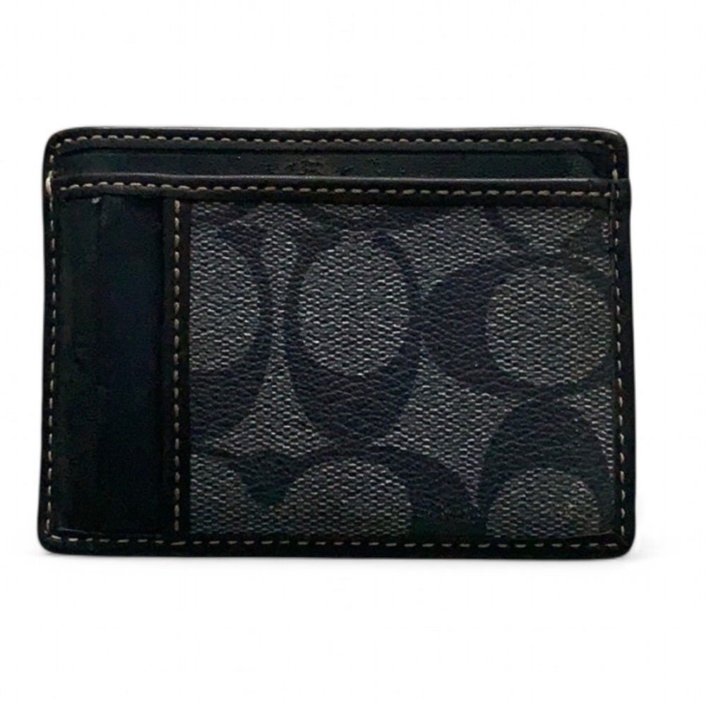 Coach Navy Blue Card Holder - Picture 3 of 7
